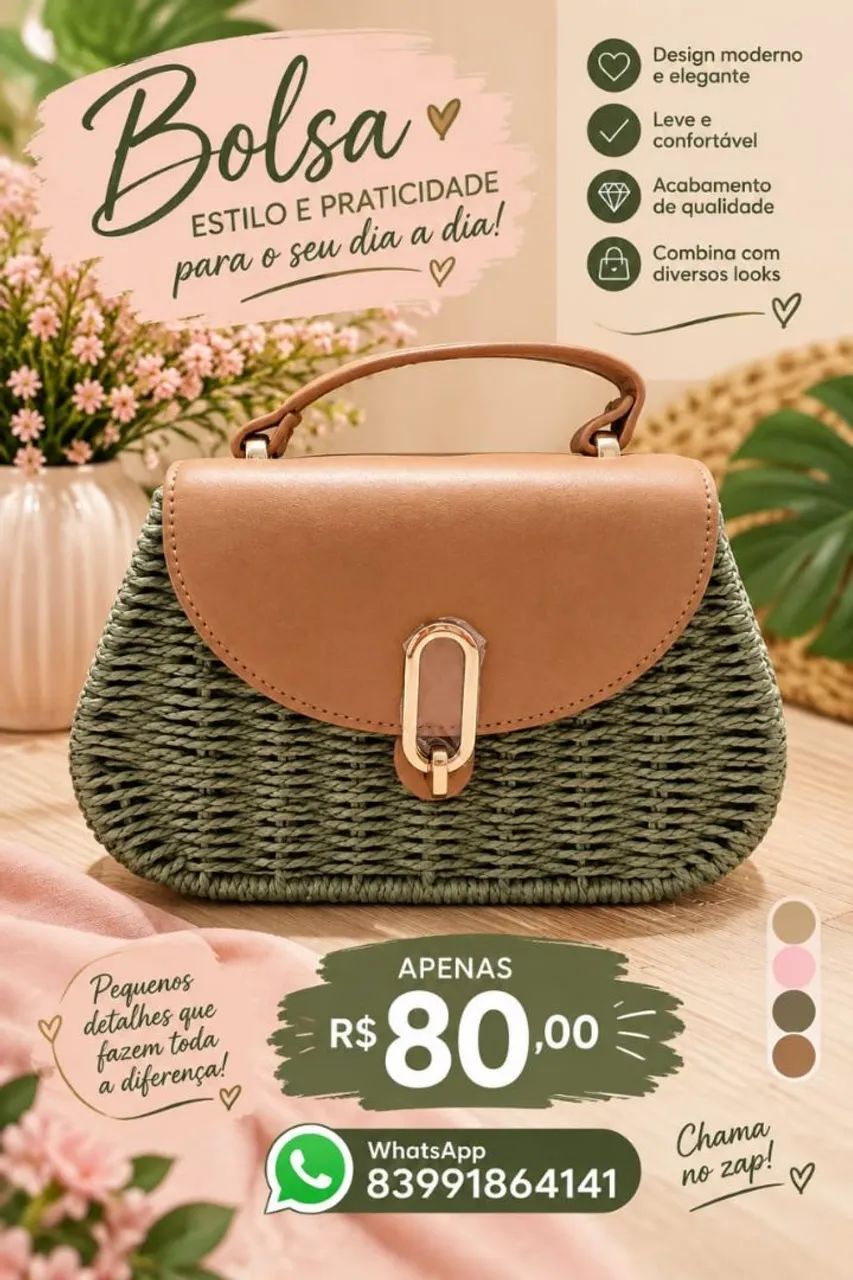 Bolsa Casual e Moda Praia - Foto 4