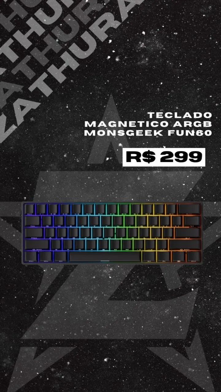 Teclado magnético akko fun60 @zathurainformatica - Foto 4