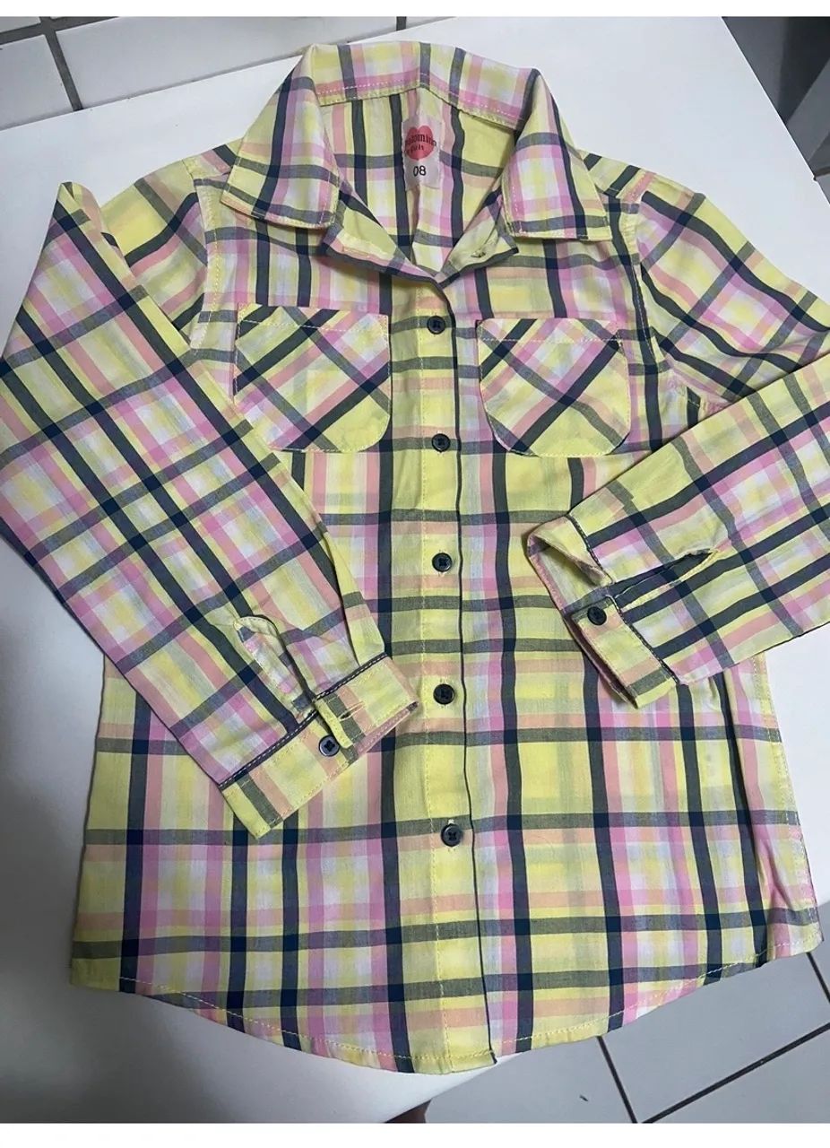 Camisa xadrez menina  - Foto 3
