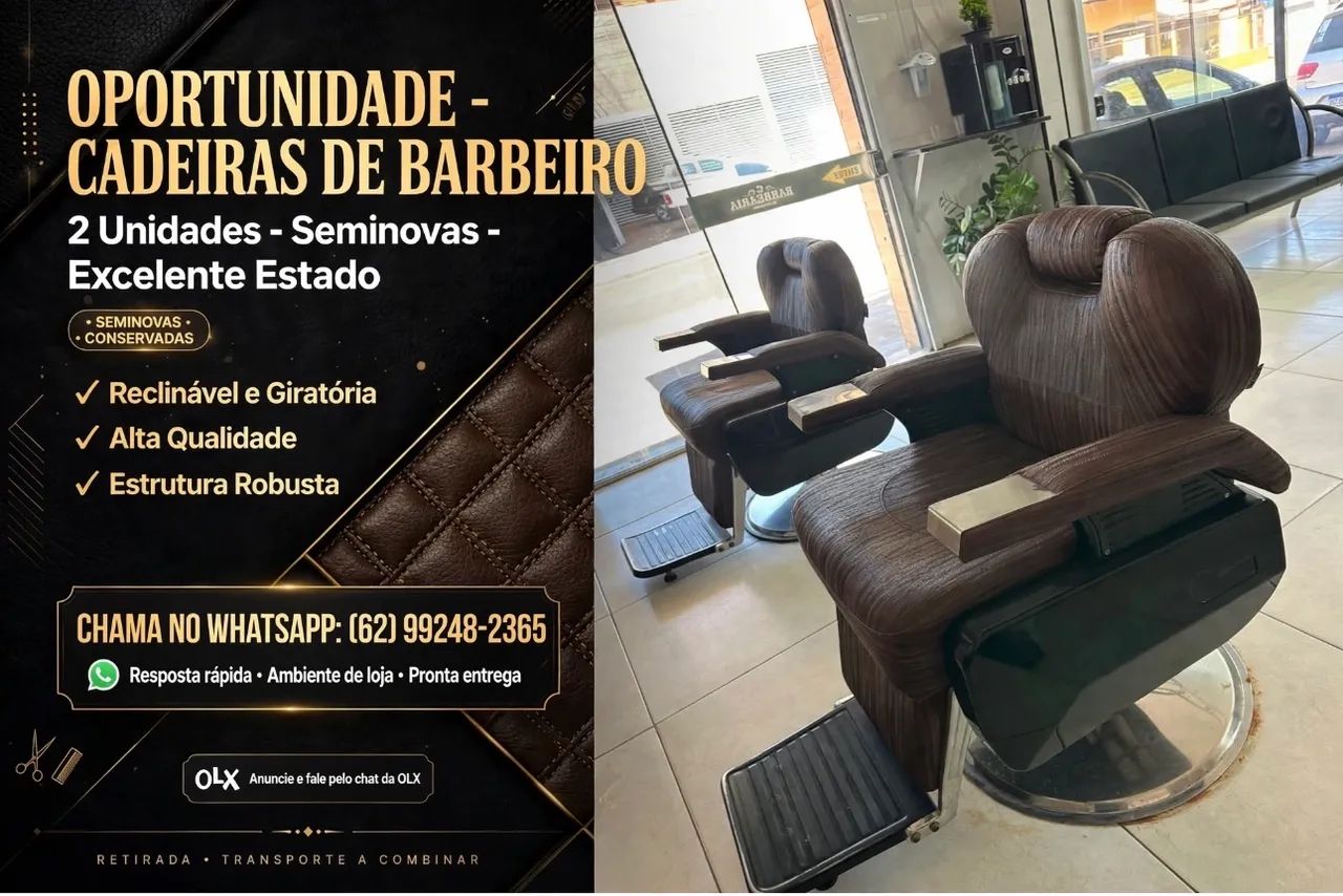 OPORTUNIDADE CADEIRA DE BARBEIRO  - Foto 3