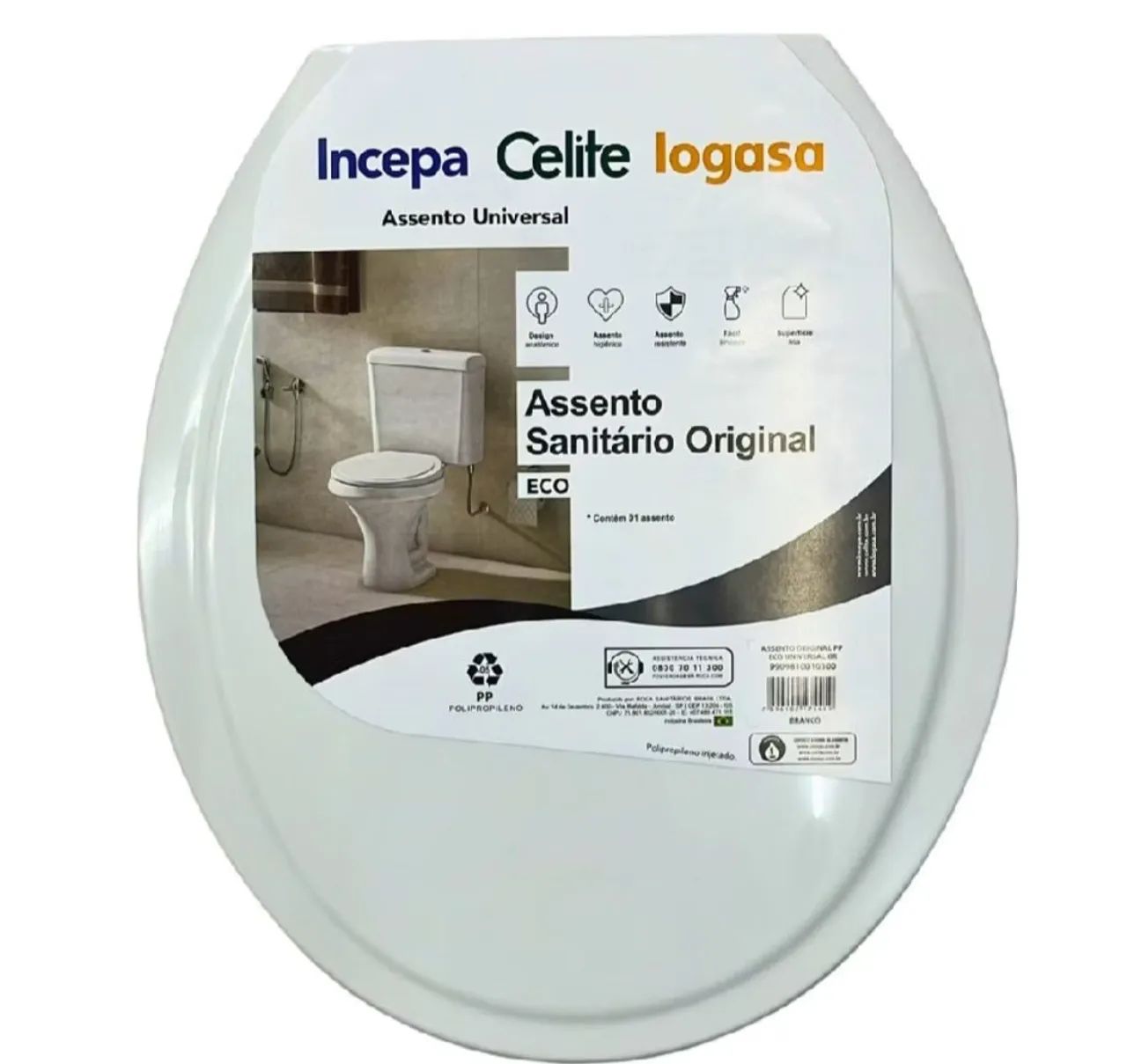 Assento Sanitário Original Eco Branco 