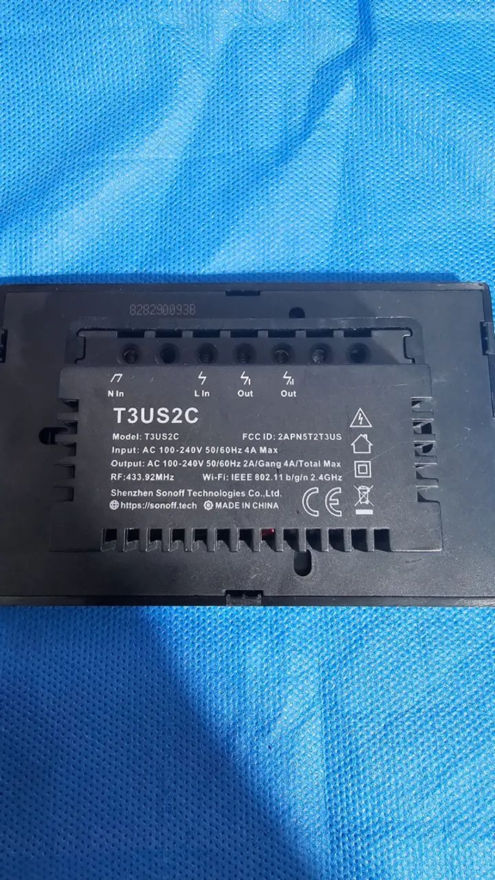 Interruptor smart SonOff T3US2C - 2 botões - Foto 2