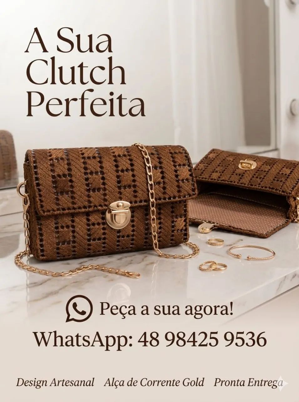 Bolsa em tela 