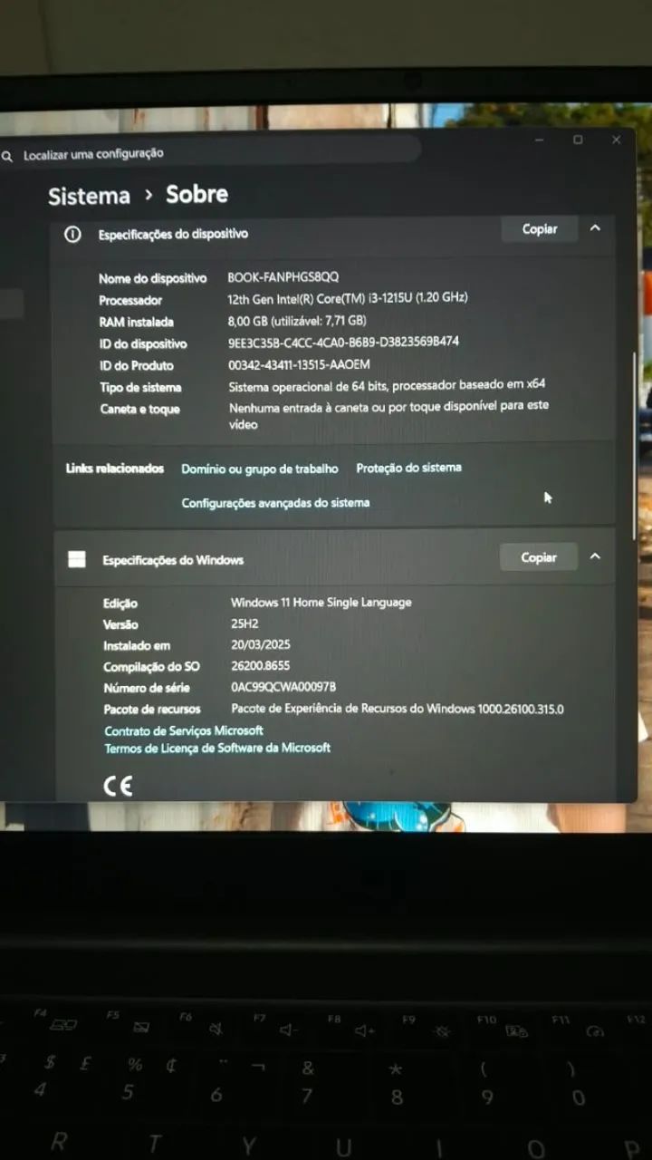 Notebook Samsung Book Intel Core i3 12ª Geração - 8GB RAM e SSD 256GB - Foto 3