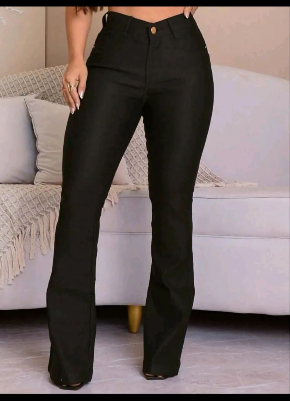Calça flare da shein - Foto 2