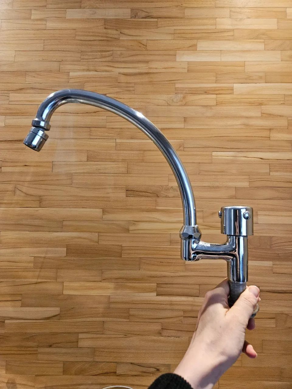 High-Arc Faucet in Stainless Steel