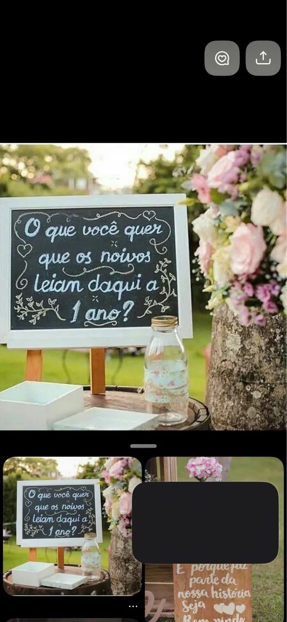 Quadro Lousa Negra de Mesa