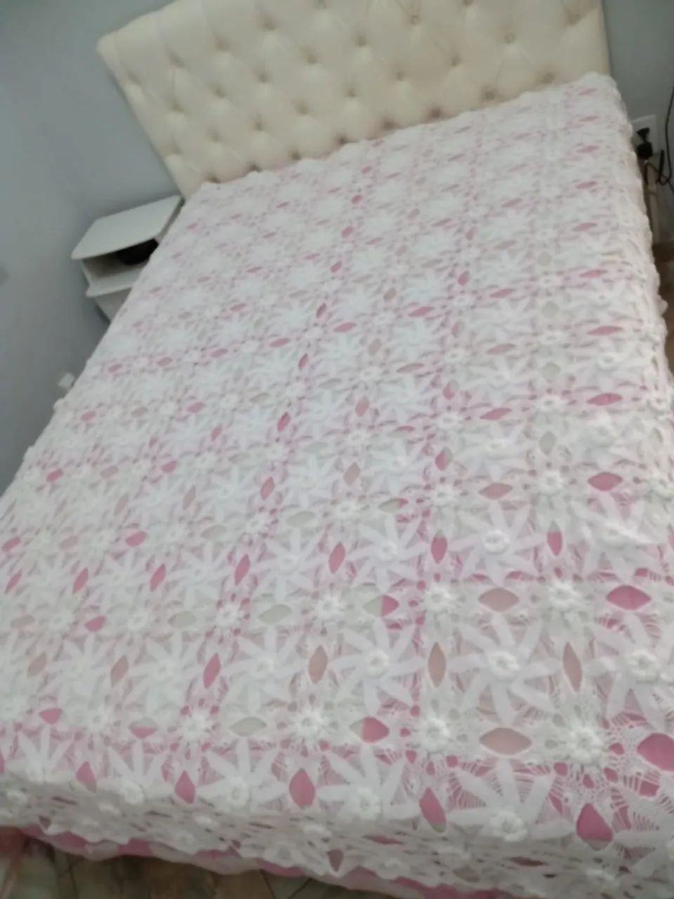 Colcha de crochê
