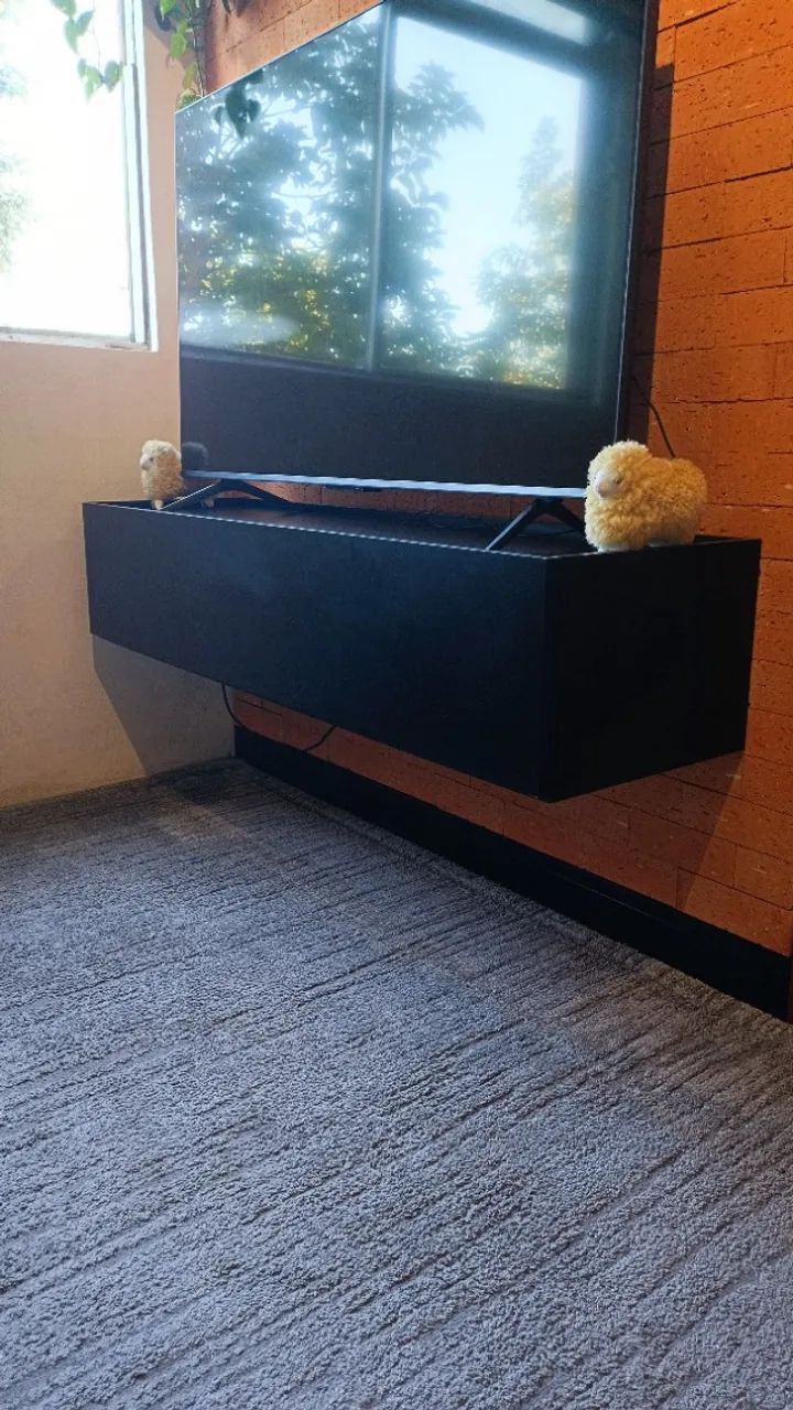 Rack Suspenso MDF Preto - Itatiba 