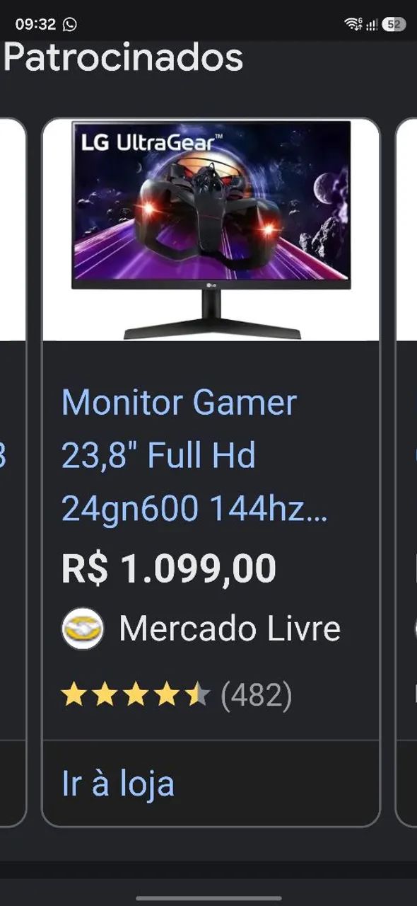 MONITOR ULTRAGEAR LG 180HZ - Foto 2