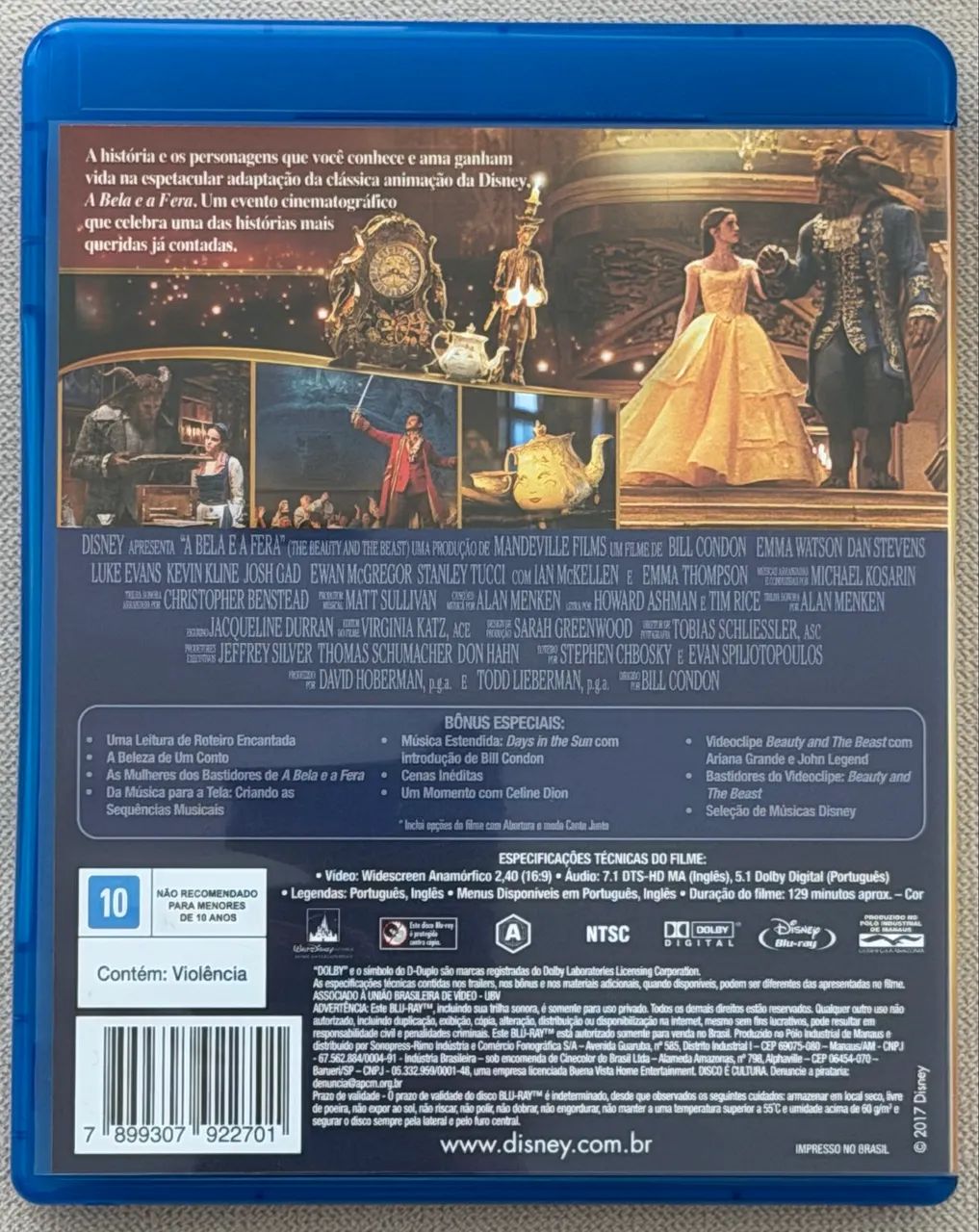 Blu-Ray Disney A Bela e a Fera (original) - Foto 2
