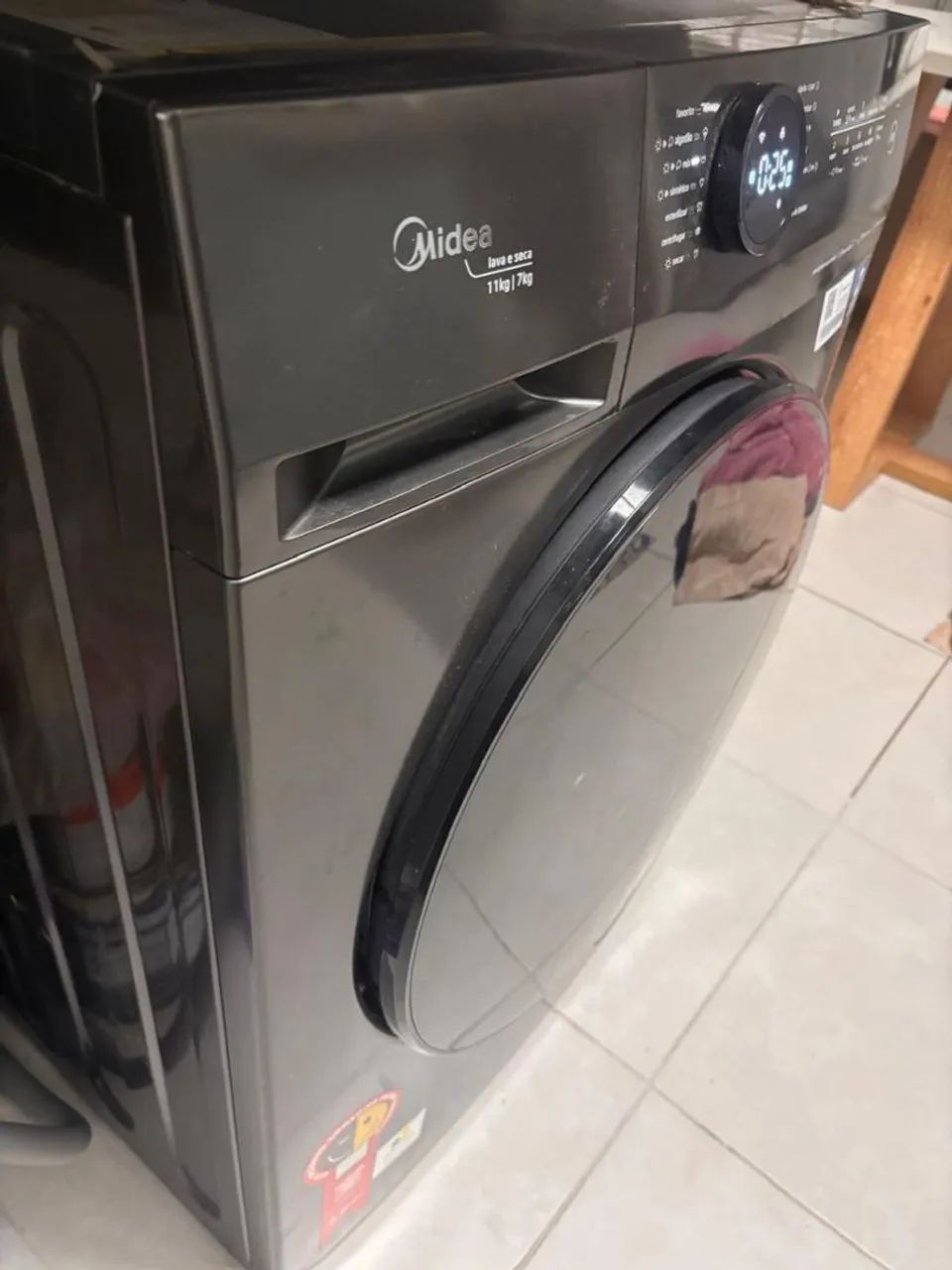 Máquina Lava e Seca Midea MF200 11Kg Titanium - Foto 3