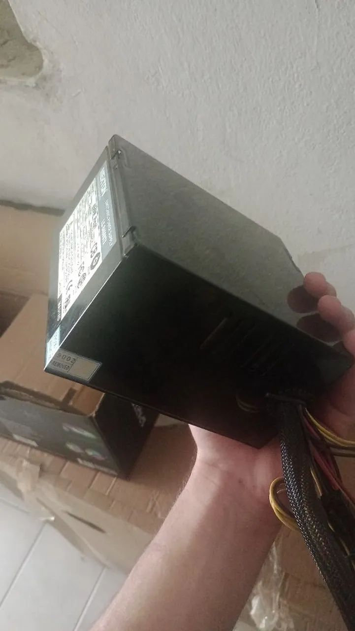 Fonte de 450w real preta (vender rápido) - Foto 3