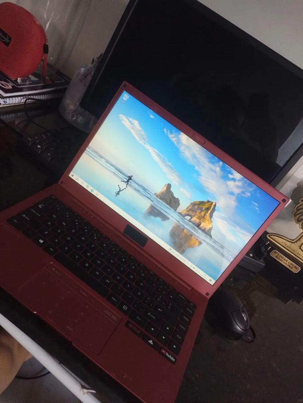 Notebook positivo  Q232B vermelho