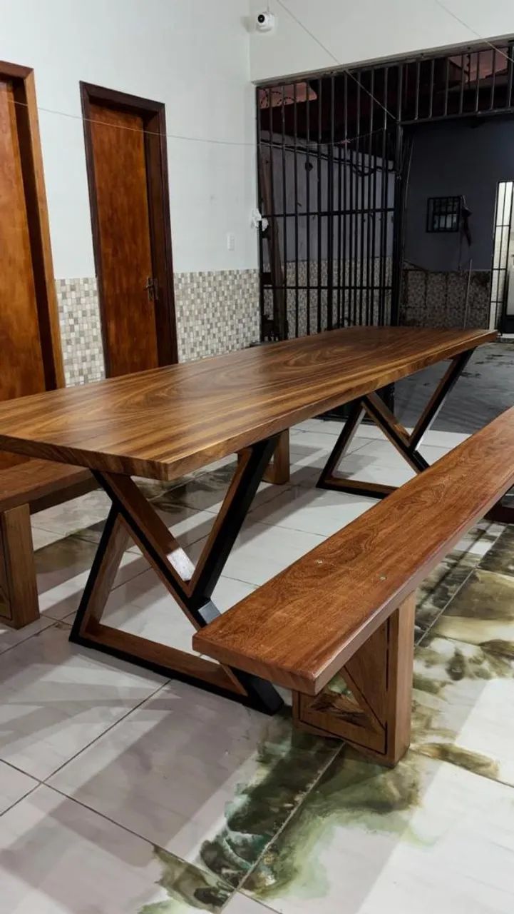 MESA DE MADEIRA NOBRE - Foto 2