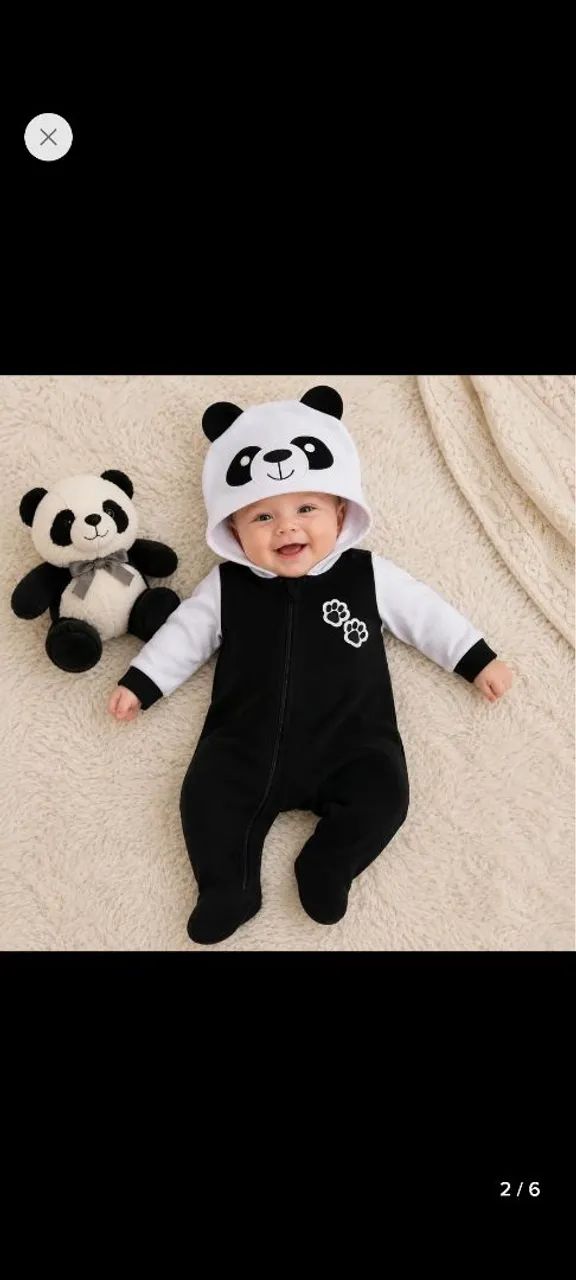 Roupinha de panda  - Foto 2