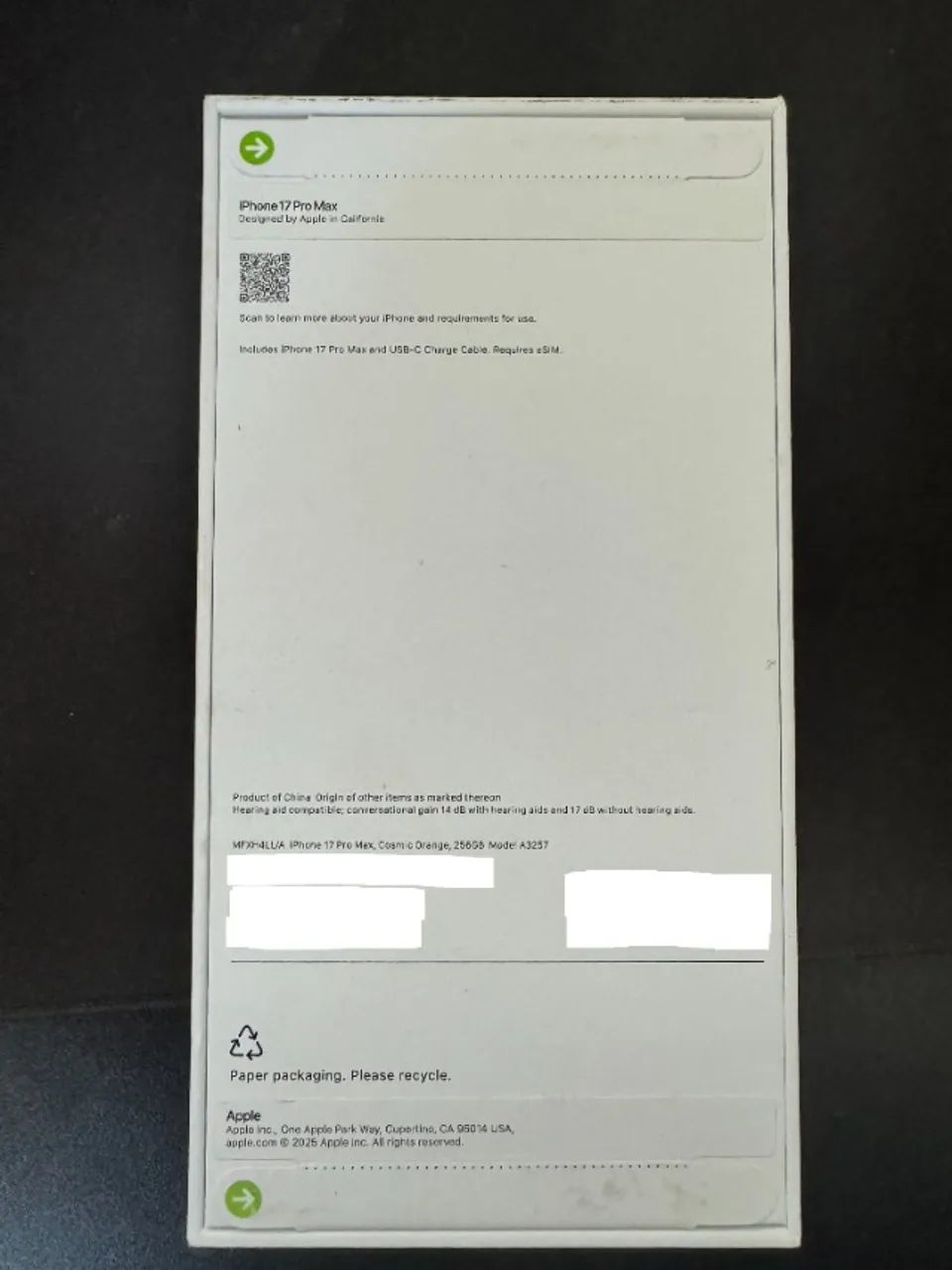 iPhone 17 Pro Max 256GB Cosmic Orange Laranja NOVO + NF - Foto 2