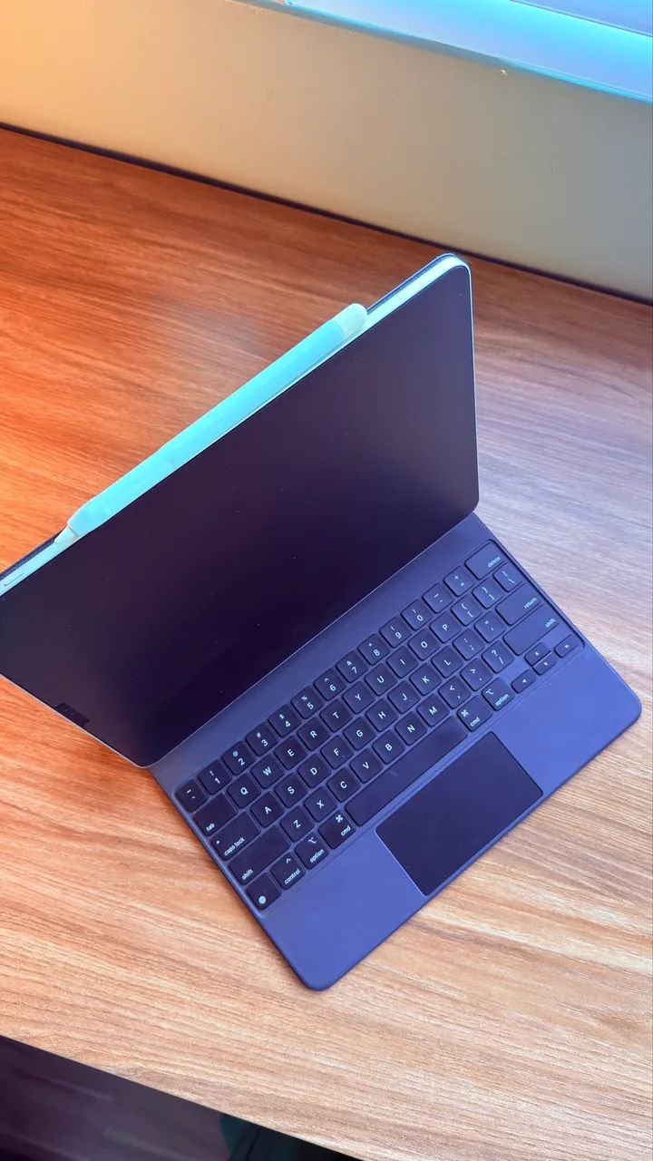 ipad pro 512gb novo tela 12.9 pol com teclado e pencil original