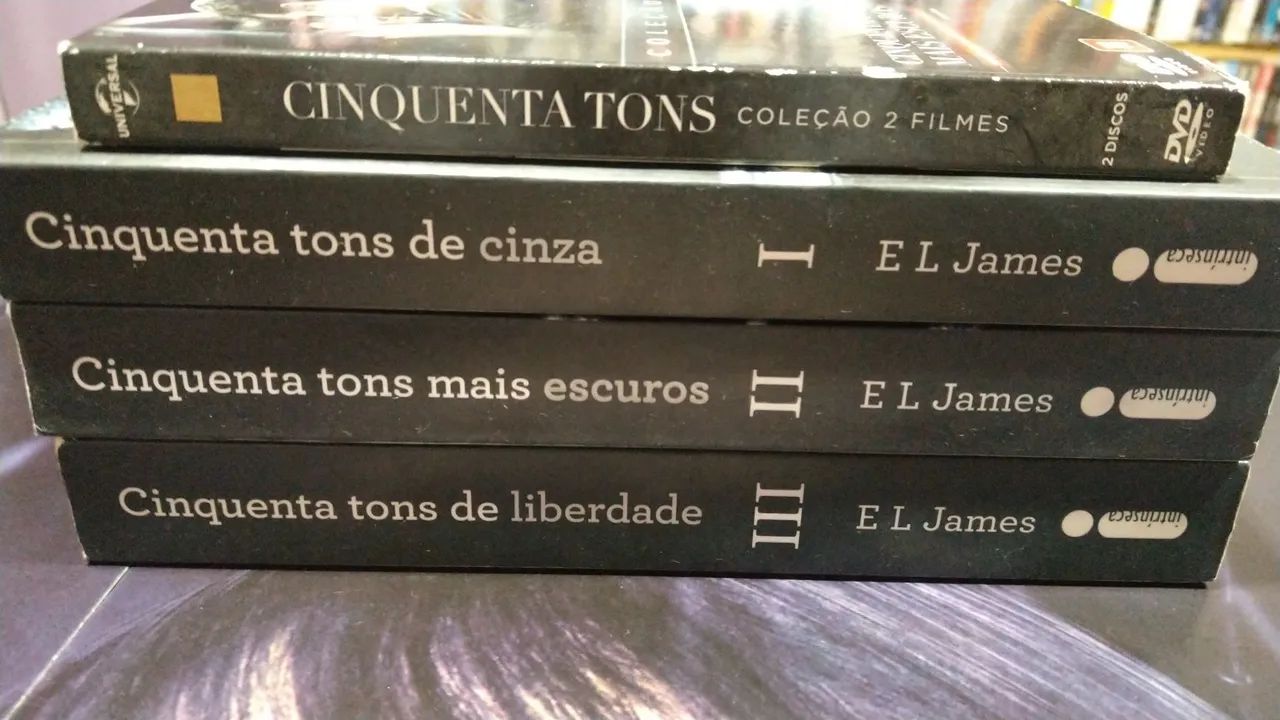 Dvds+Livros Cinquenta tons de cinza. - Foto 4