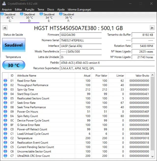 HD Notebook 500GB - Testado e Saudável - Foto 2