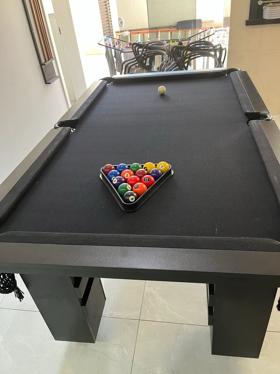 Mesa de sinuca com tampo preta! - Foto 4