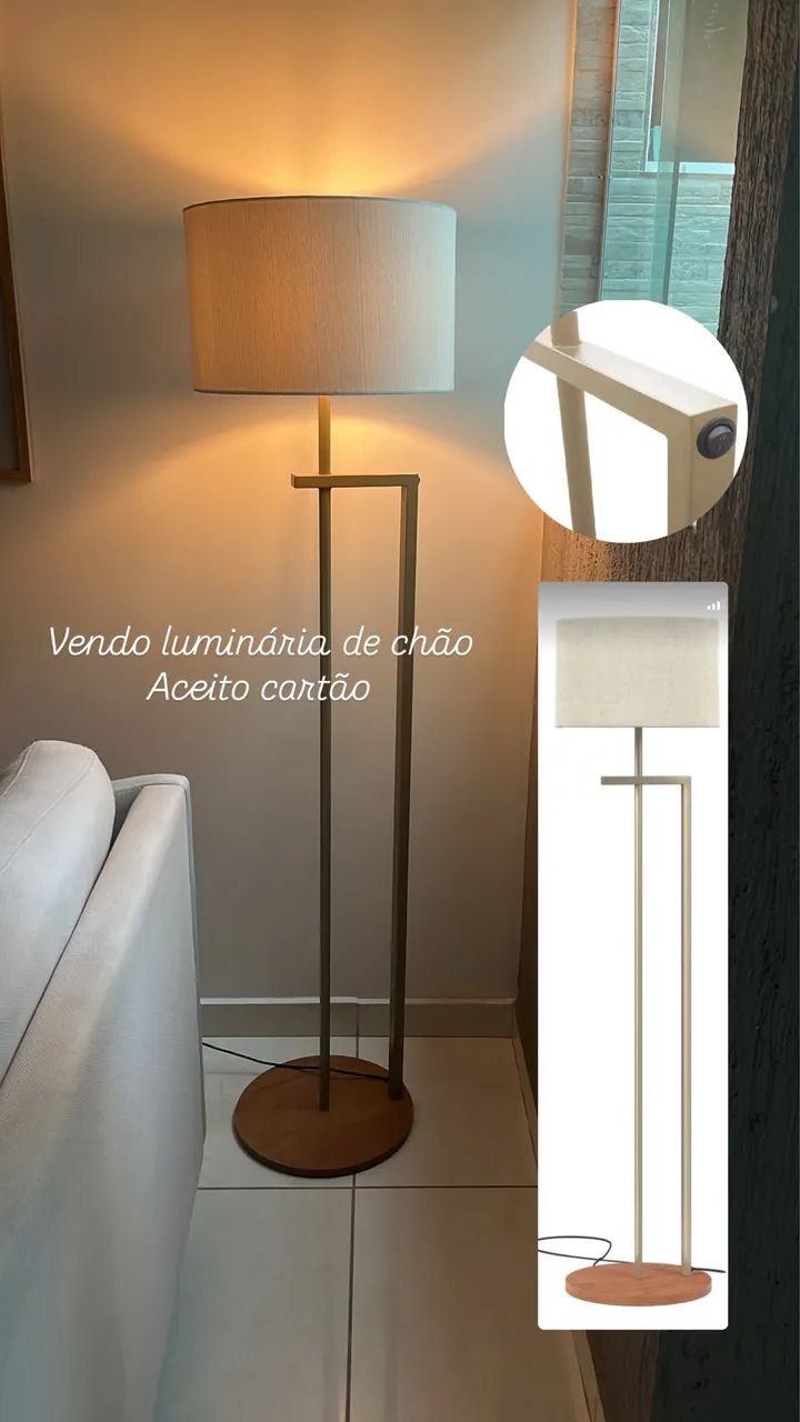 Luminária de chão  - Foto 2
