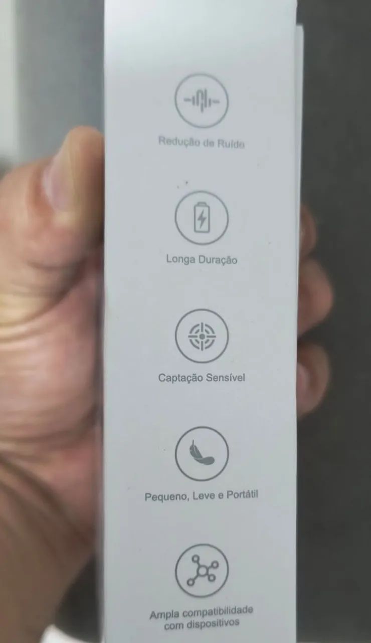 Microfone de Lapela Sem Fio Kaidi KMF4-C P/ Android e Iphone á Partir Do 15 - Foto 5