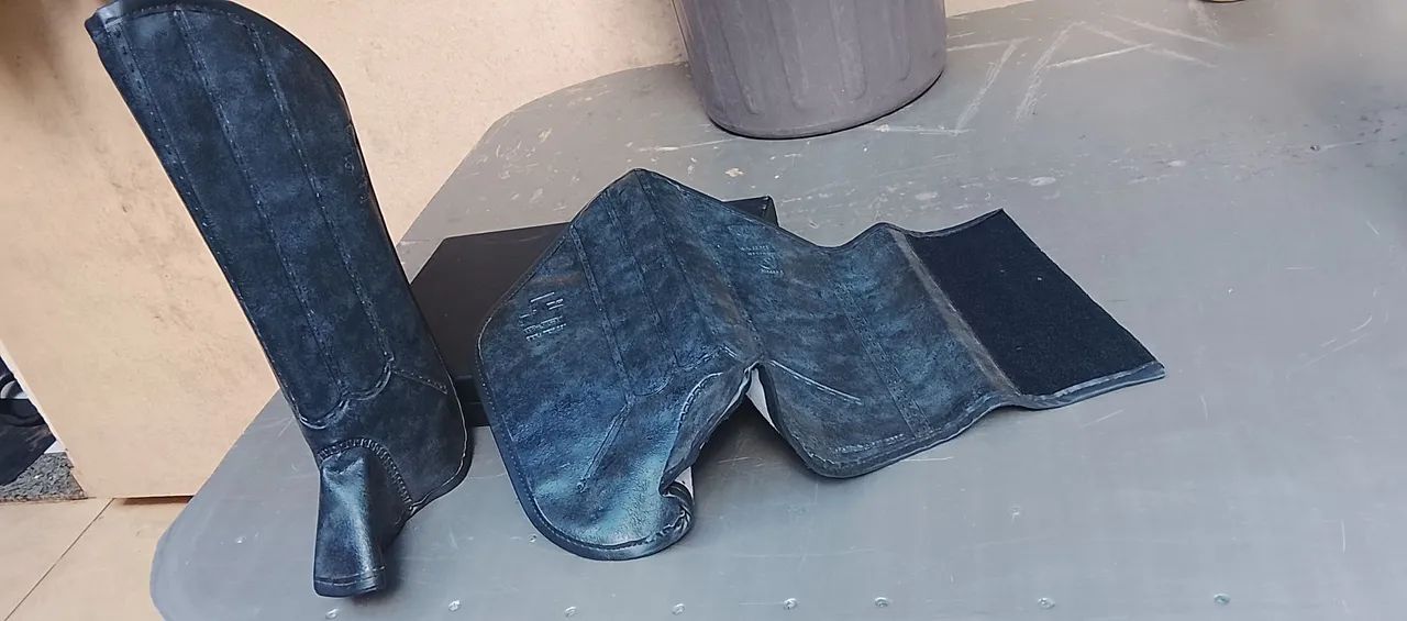 Protetor de pernas de couro  - Foto 3