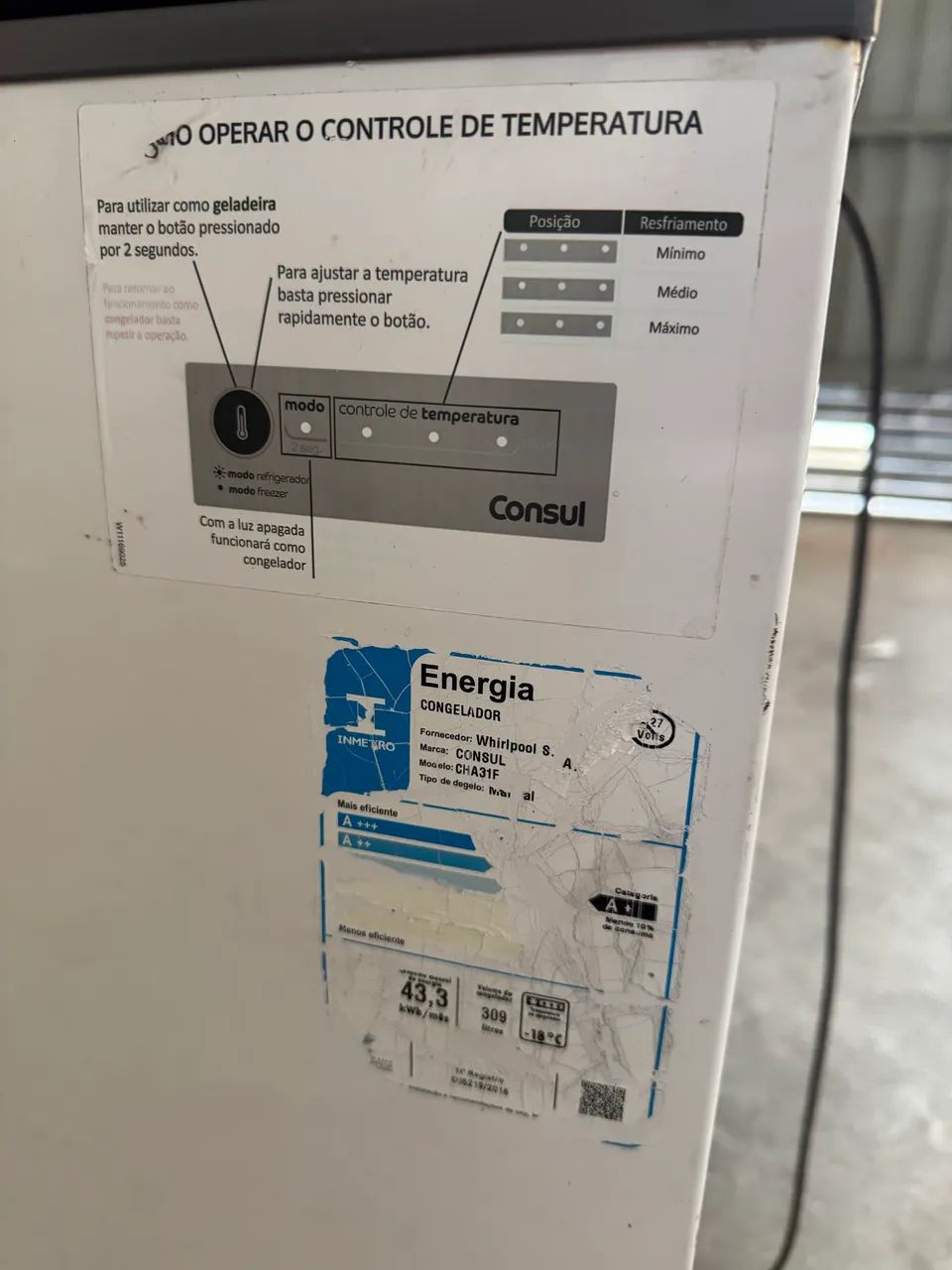 Freezer e geladeira da consul horizontal  - Foto 2