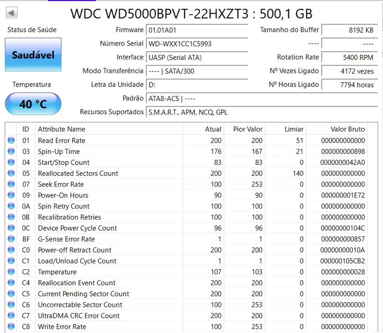HD externo Western Digital 500GB ? saudável - Foto 3