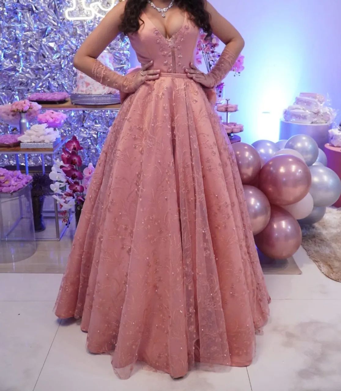 Vestido Debutante modelo 3 em 1. 
