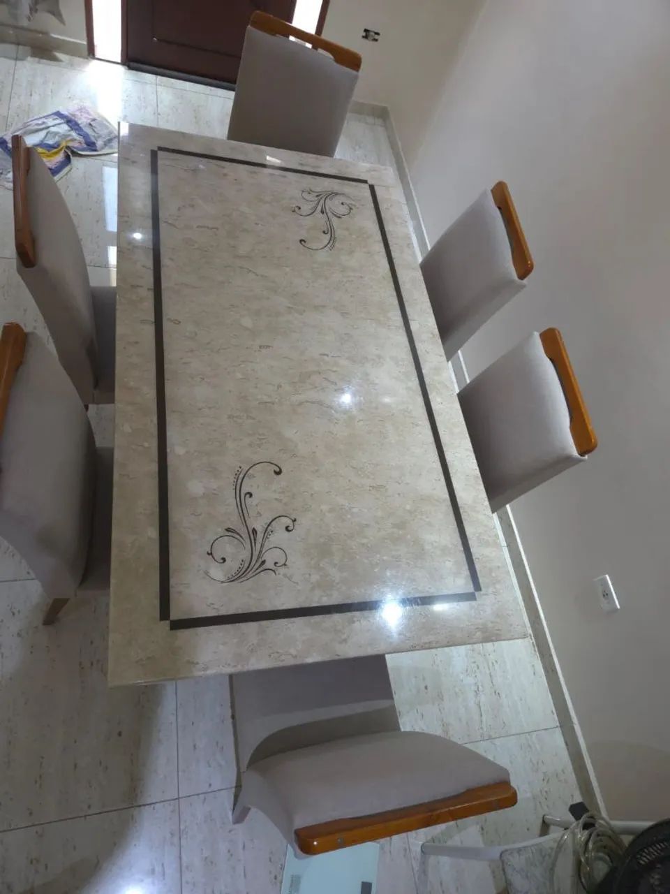 Mesa de Jantar Travertino Romano  - Foto 3