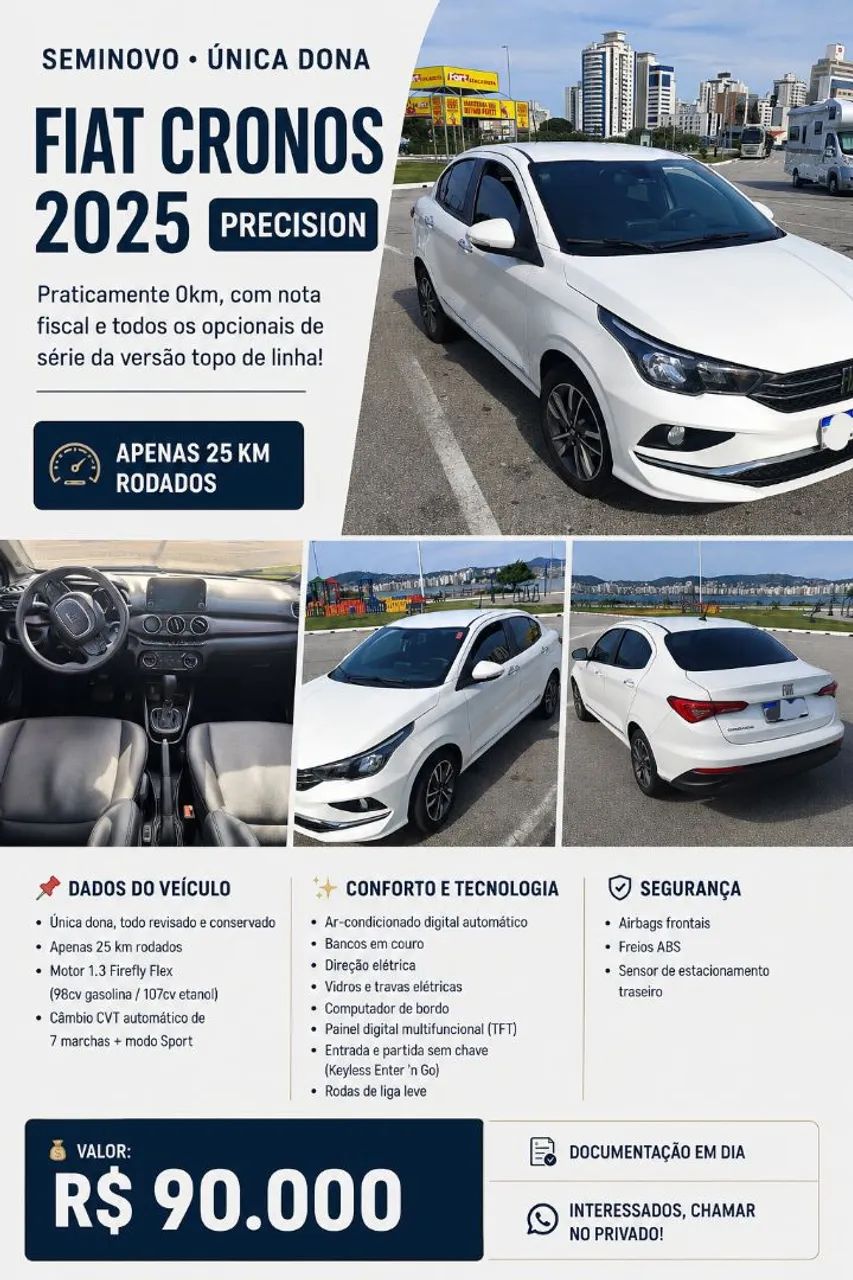 Fiat Cronos Precision 1.3 16V Flex Aut. 2025
