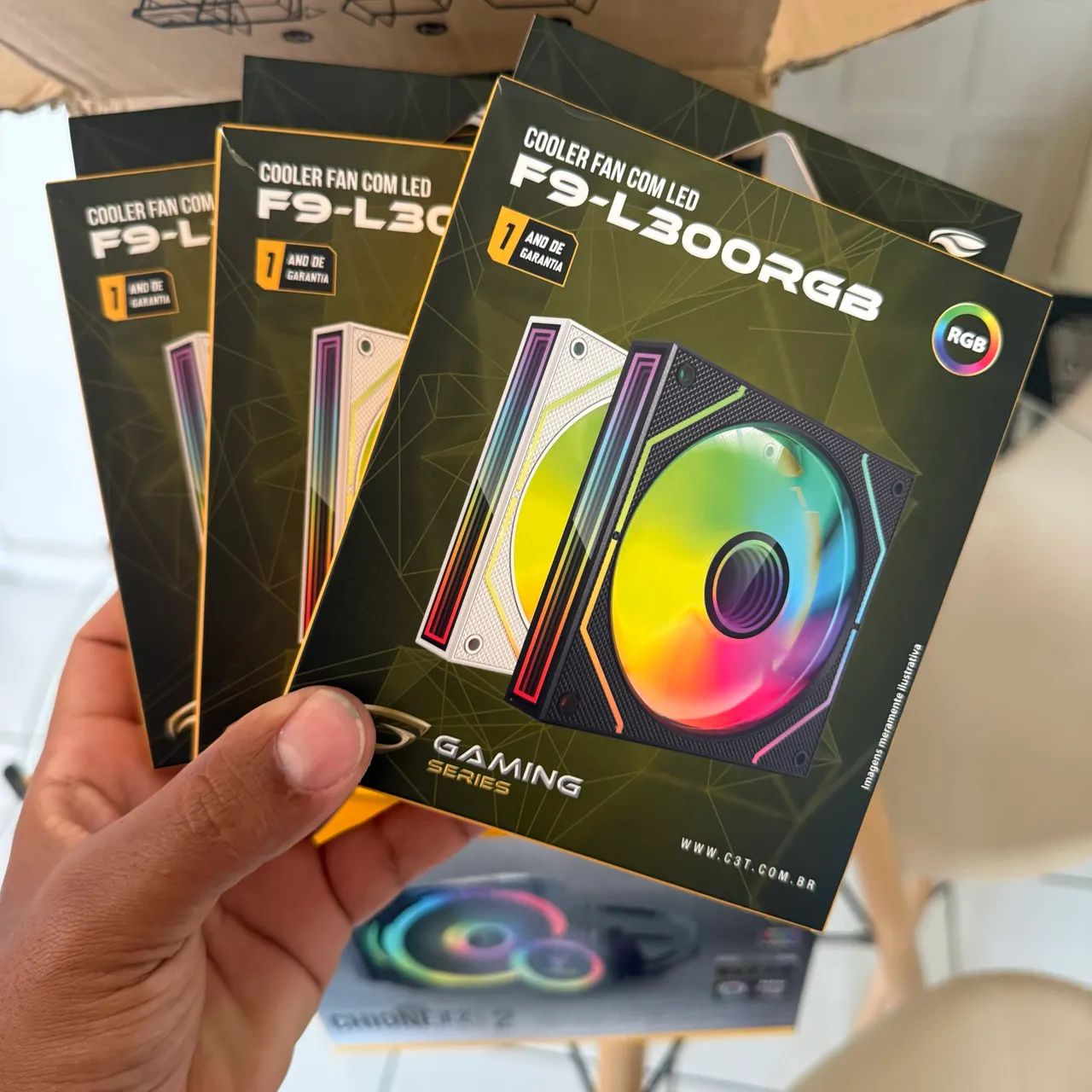3 Fans RGB Novas