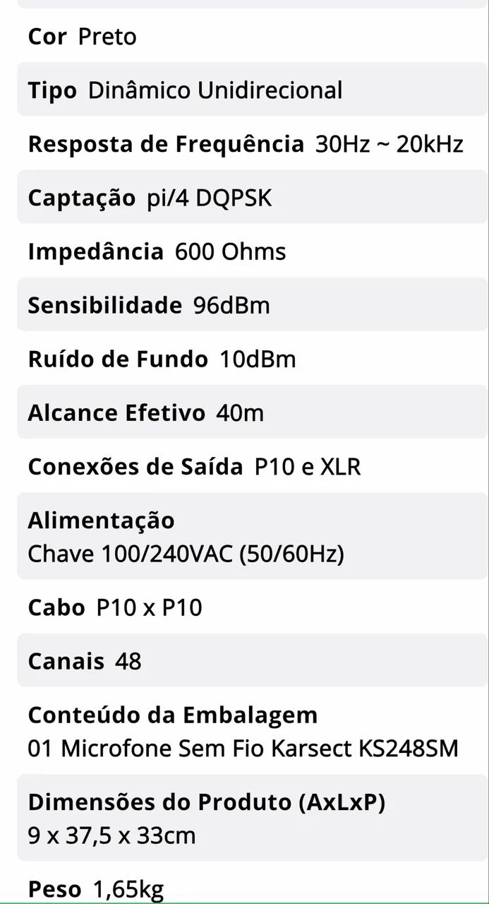 Kit 2 microfones sem fio + base e cabos novos! - Foto 4