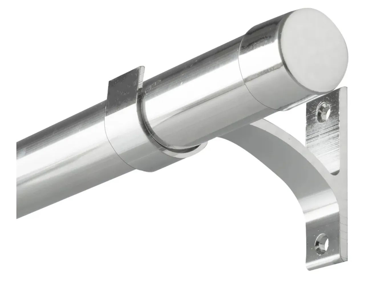 Kit Varão 28mm Com 2,50m Cortina Ilhós/argola 100% Alumínio - Foto 2