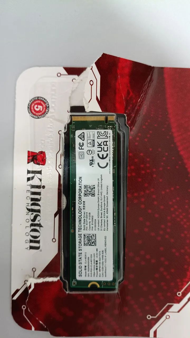 HD - SSD M.2 Nvme 512gb Solid State Storage Cl4-8d512 - Foto 2