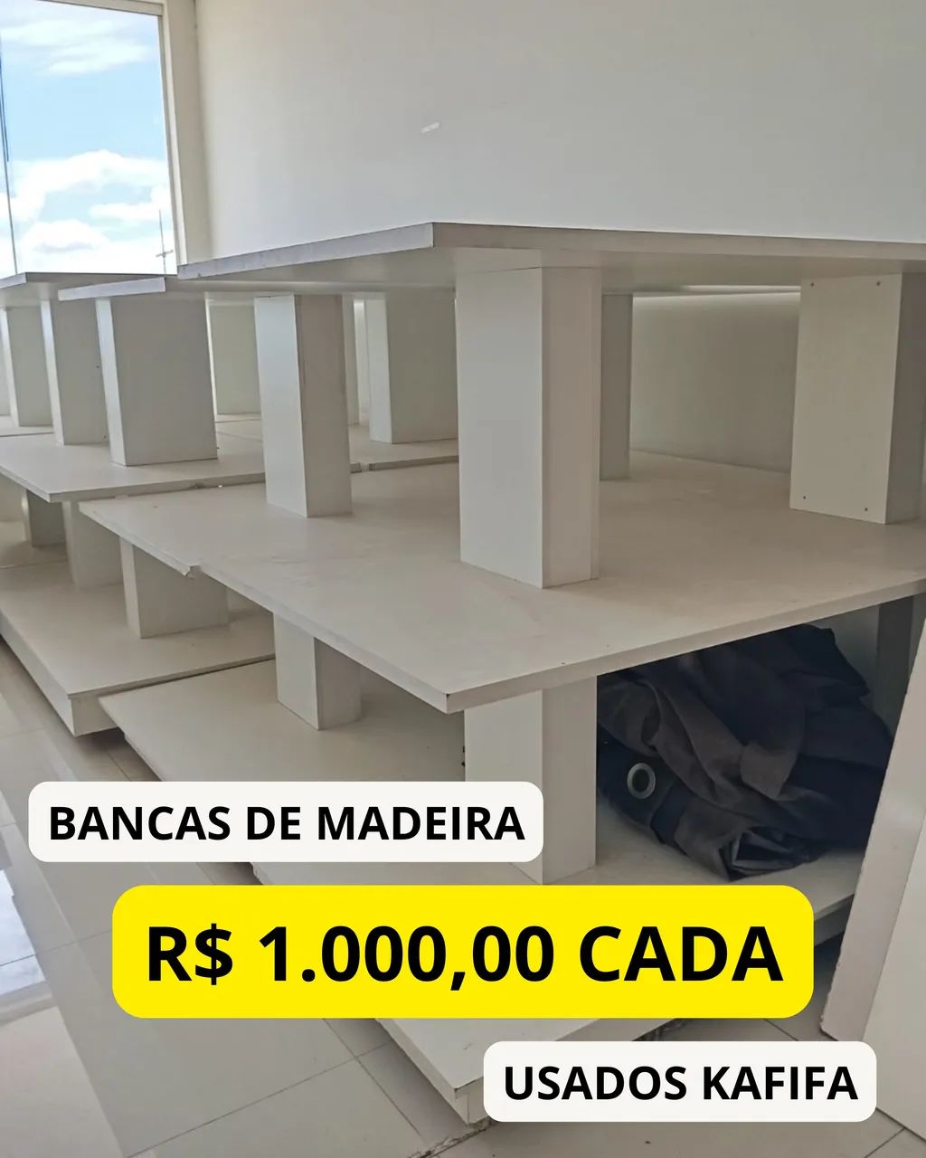 Bancas de Madeira para Lojas
