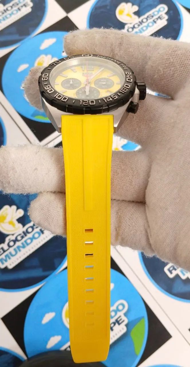 RELOGIO FORMULA 1 CHNOGRAPH AMARELO - Foto 4