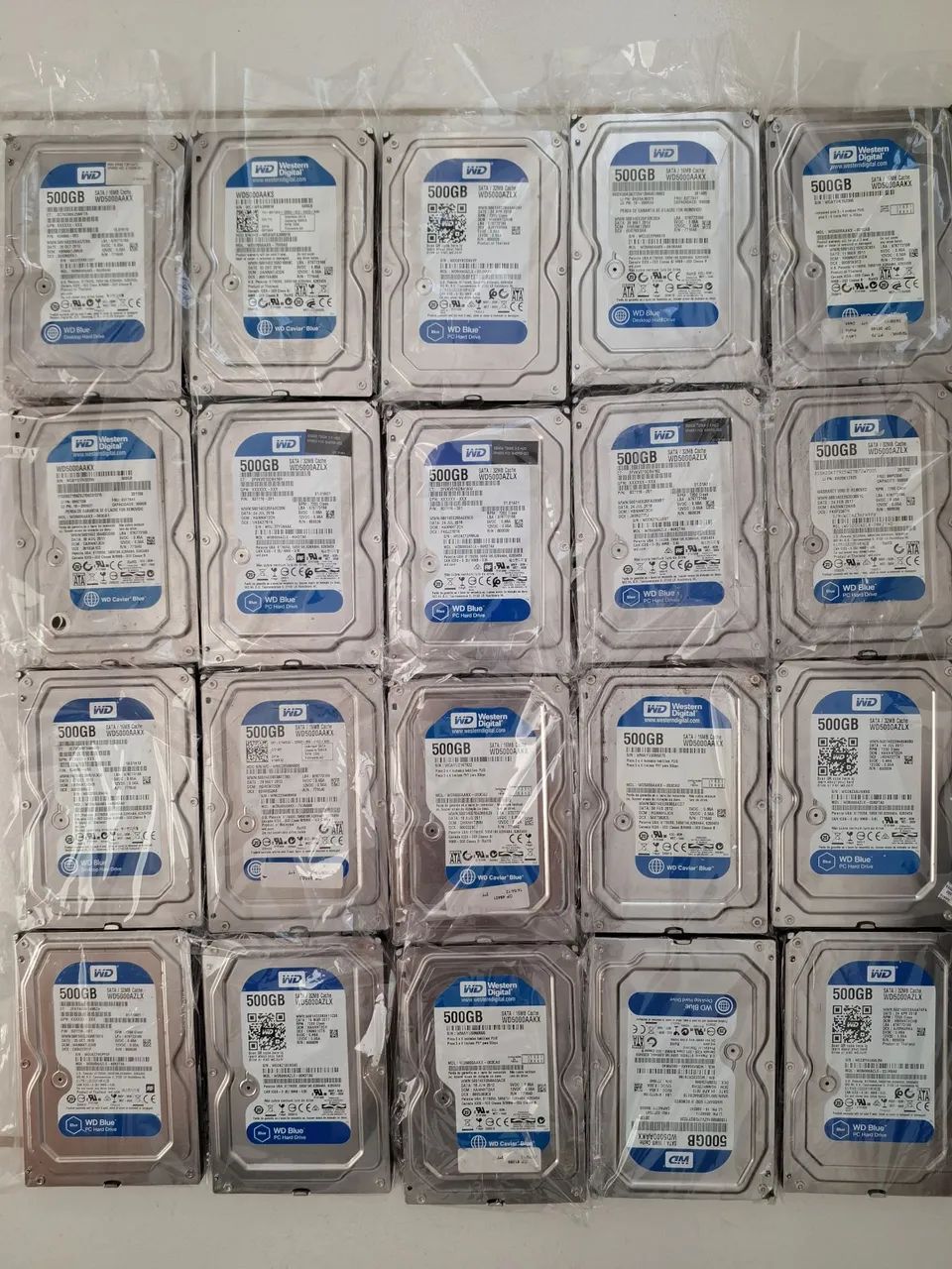20 hds 500GB cftv DVRs CPUs 