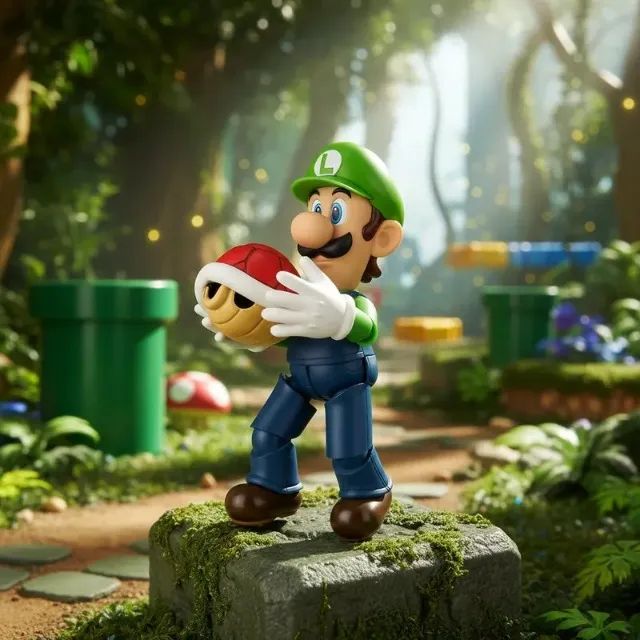 Figura de ação SHFiguarts Luigi (SUPER MARIO)  - Foto 5