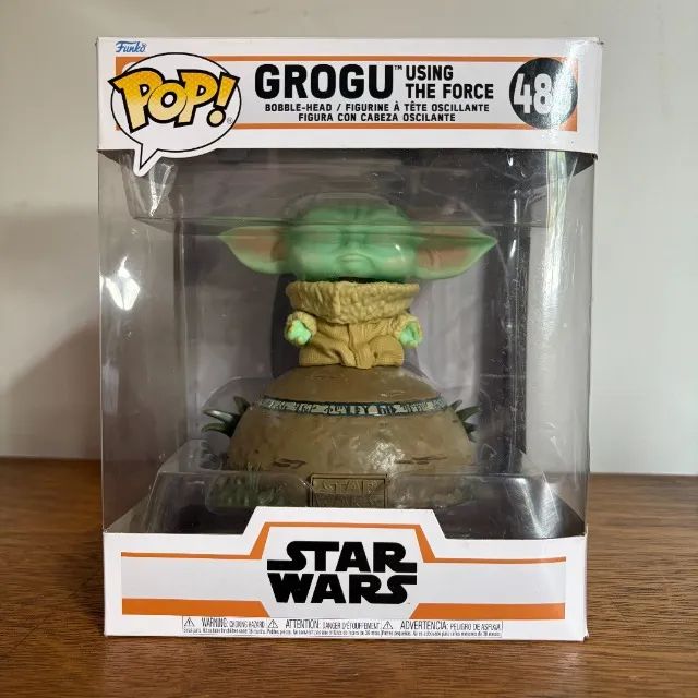 Funko Pop Grogu using the force 485 Star Wars Luzes e som - Foto 2