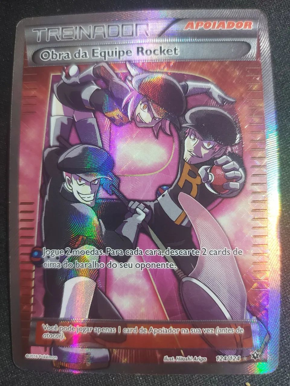 Skyla e Obra da Equipe Rocket cartas pokémon originais Copag - Foto 2
