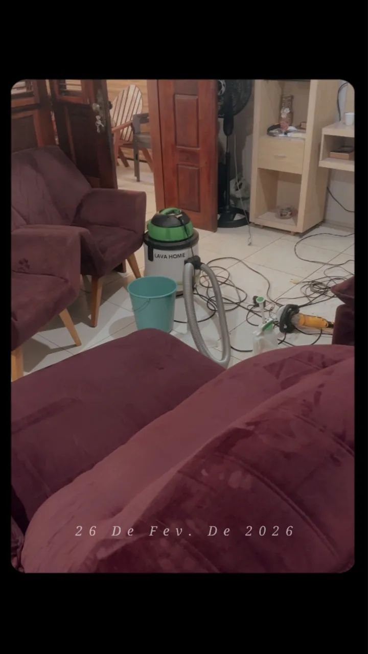 Deixamos o seu estofado com cara de novo 