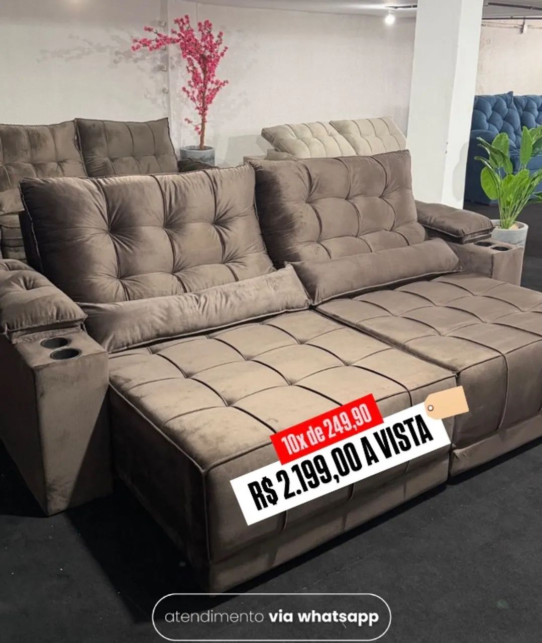 Sofá Retrátil 2.50439340444094320640