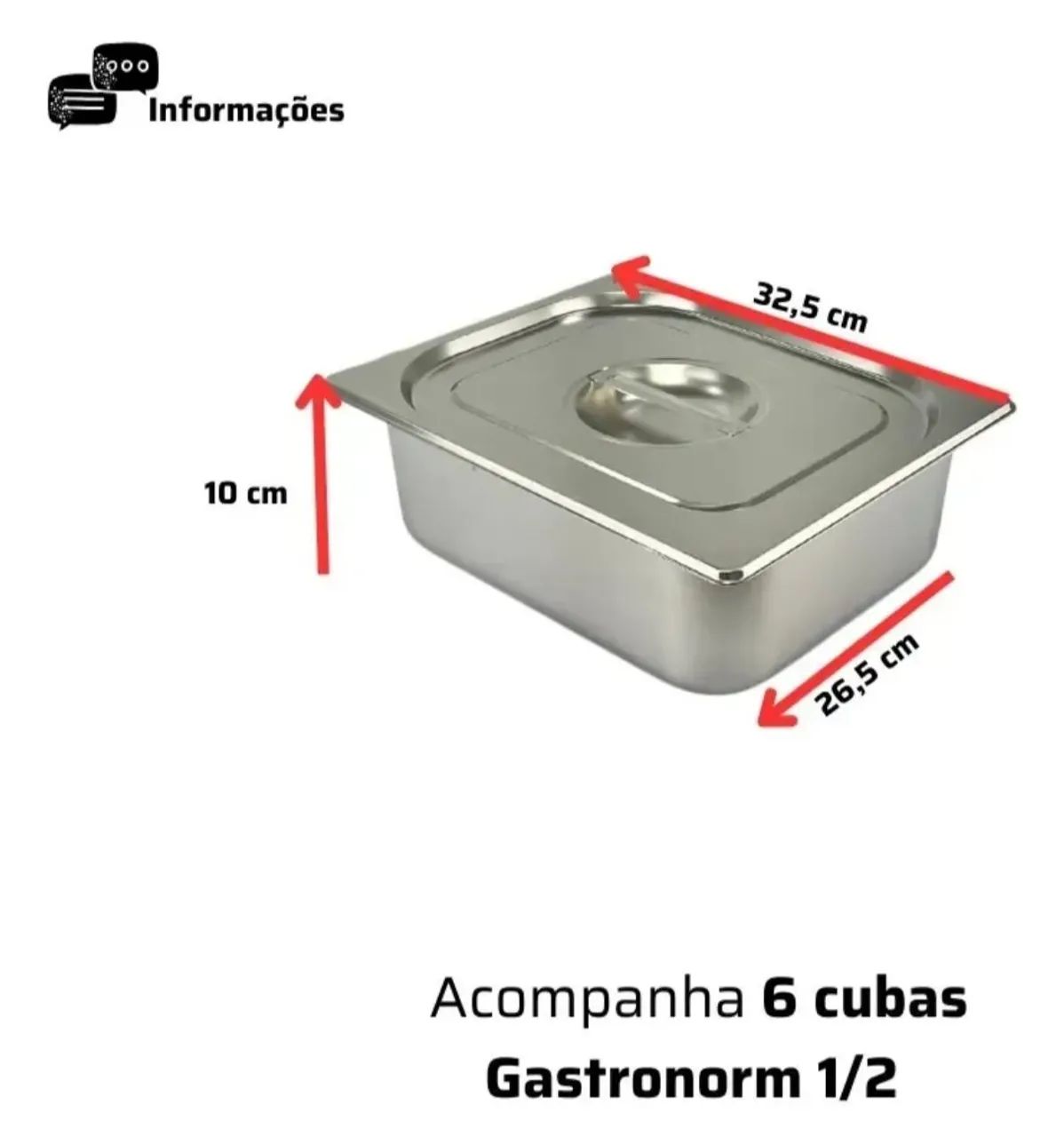 Buffet balcão térmico 6 cubas SPOLU - Foto 5