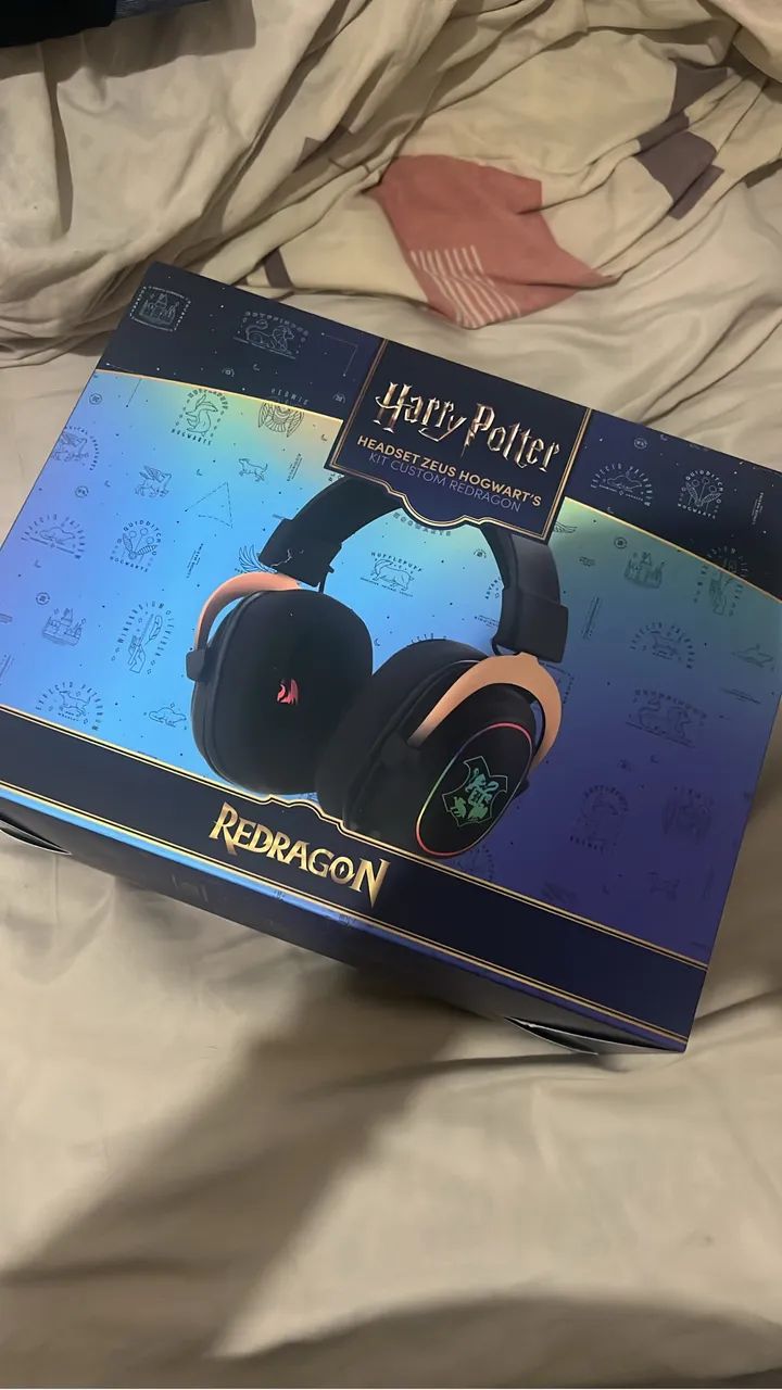 Fone Gamer Harry Porter red dragon 