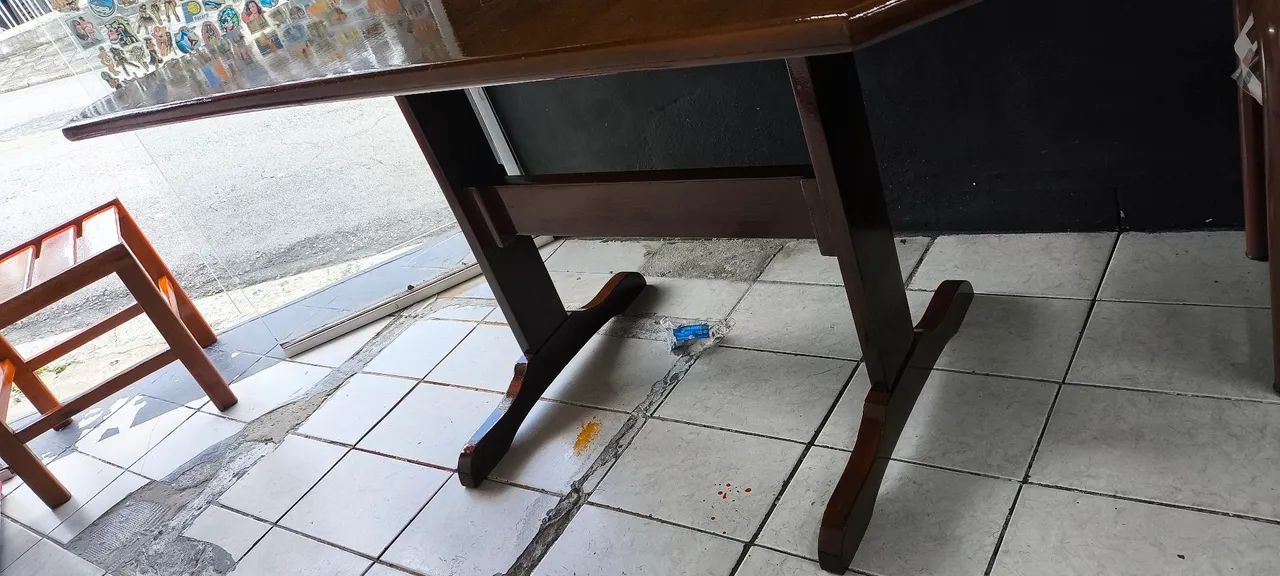 Mesa de madeira quadrada  - Foto 3