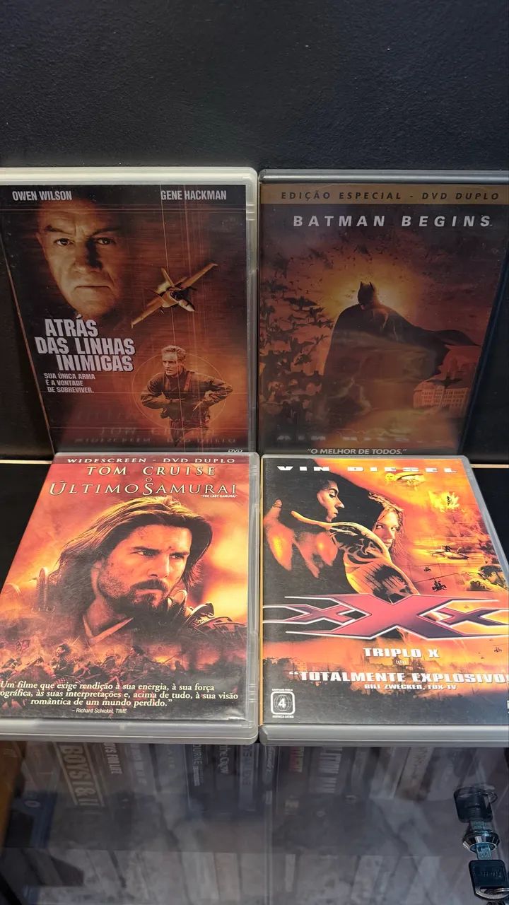 Kit Ação - DVDs - 4 Filmes - Batman Begins | Triplo X  | O Último Samurai