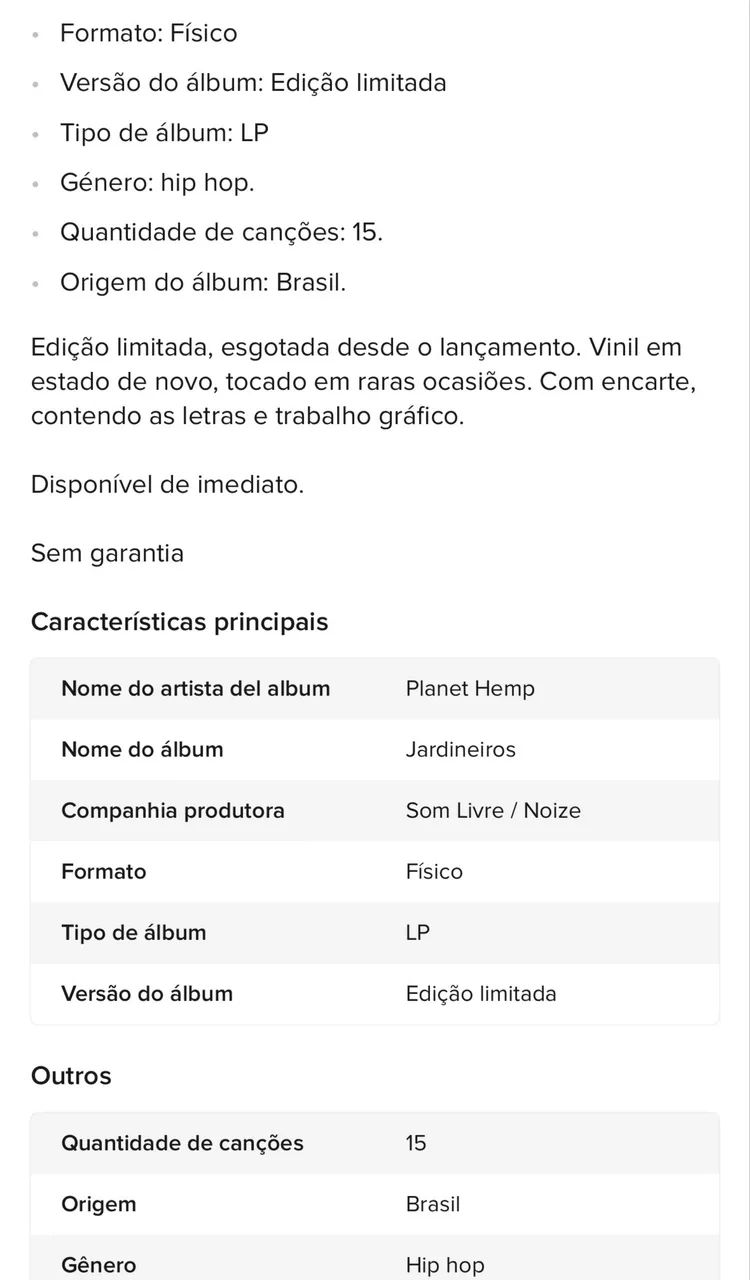 Planet hemp LP novo - Foto 2